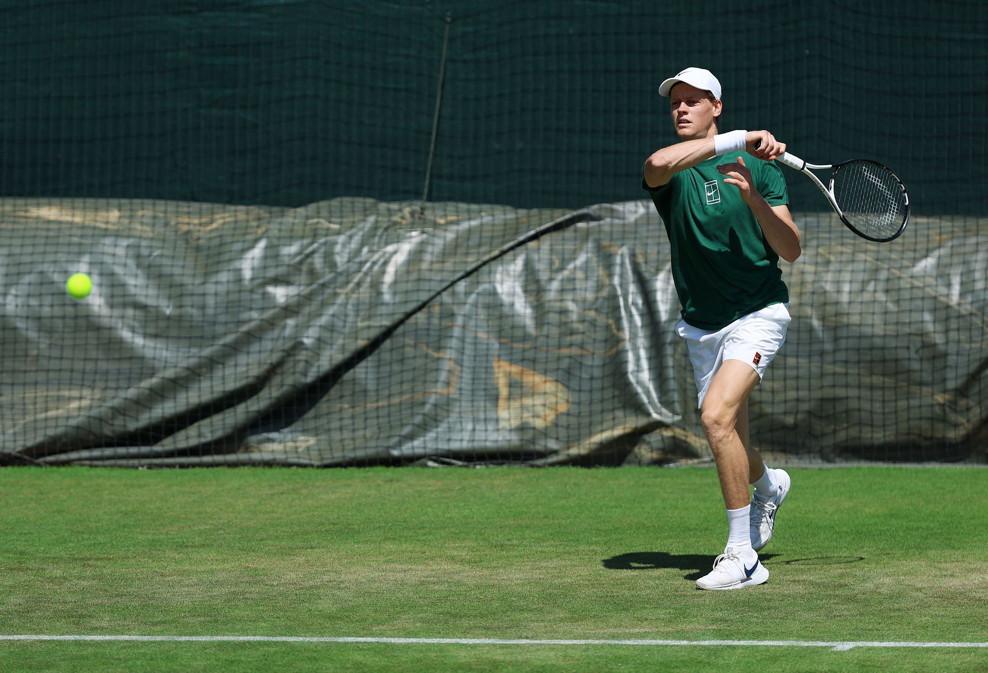 Jannik Sinner at Wimbledon 2025. (Photo: Getty)